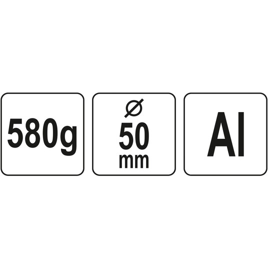 MŁOTEK ALUMINIOWY 580 G FI 50 MM -zdjęcie numer 3