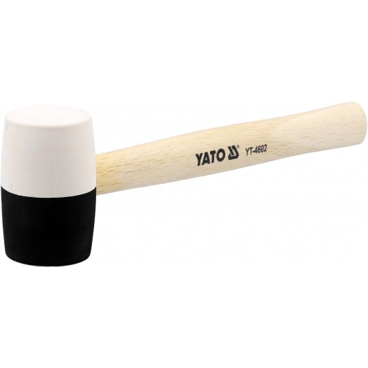 MŁOTEK GUM.CZARNO-BIAŁY Z DREWN.R.370G -zdjęcie numer 2