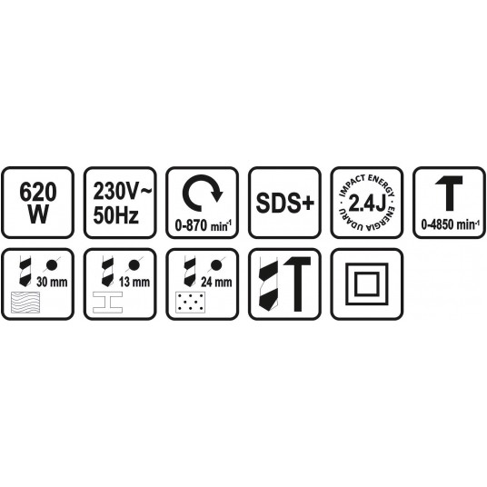 MŁOTOWIERTARKA SDS PLUS 620W -zdjęcie numer 5