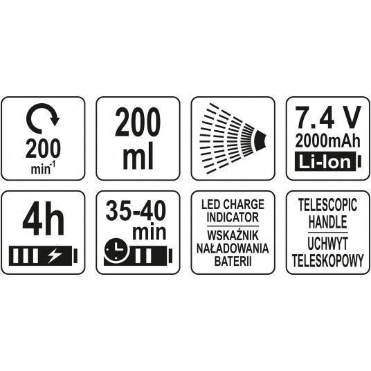MOP ELEKTR. ZE SPRYSKIWACZEM 200 OBR/MIN -zdjęcie numer 8