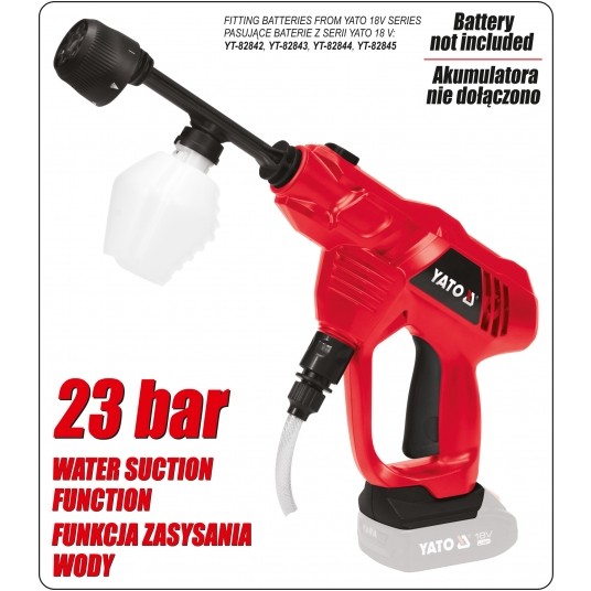 MYJKA CIŚNIENIOWA 18V Z ZASYSANIEM- BODY -zdjęcie numer 7