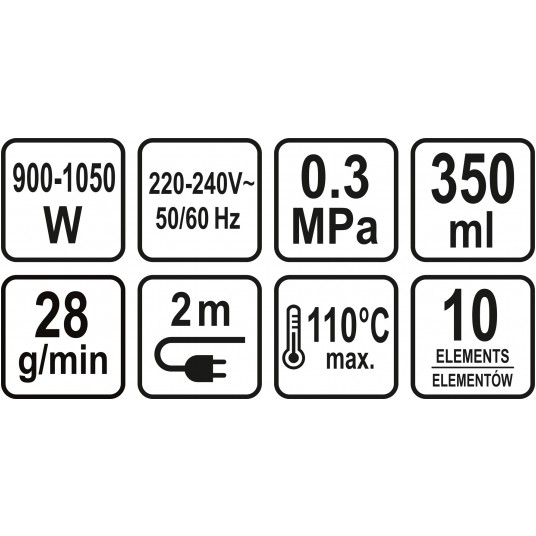 MYJKA PAROWA 900-1050W, 10 AKCESORIÓW -zdjęcie numer 12