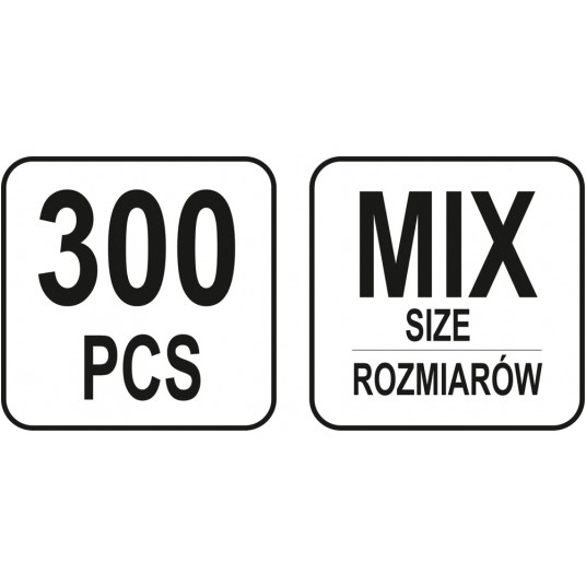 NAKRĘTKI METRYCZNE MIX 300 SZT -zdjęcie numer 4
