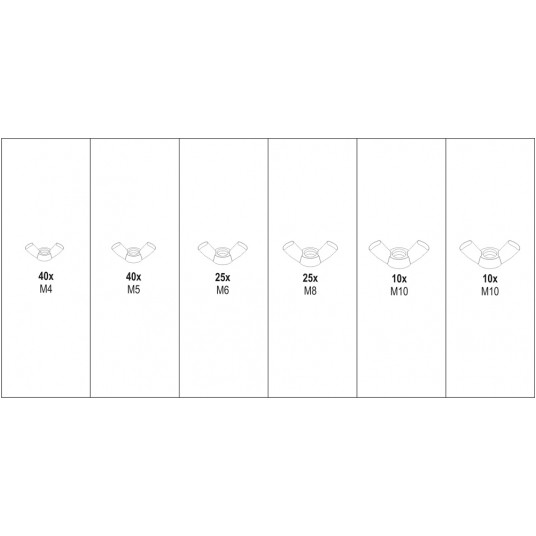 NAKRĘTKI MOTYLKOWE METRYCZNE MIX 150 SZT -zdjęcie numer 5