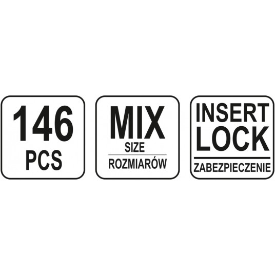 NAKRĘTKI Z ZABEZPIECZENIEM 146 SZT -zdjęcie numer 4