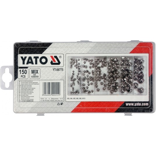 NAKRĘTKI ZAMKNIĘTE METRYCZNE 150 SZT -zdjęcie numer 2