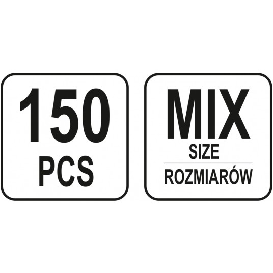 NAKRĘTKI ZAMKNIĘTE METRYCZNE 150 SZT -zdjęcie numer 4