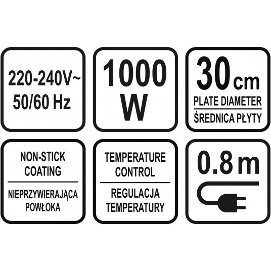 NALEŚNIKARKA 1000W 30CM -zdjęcie numer 6