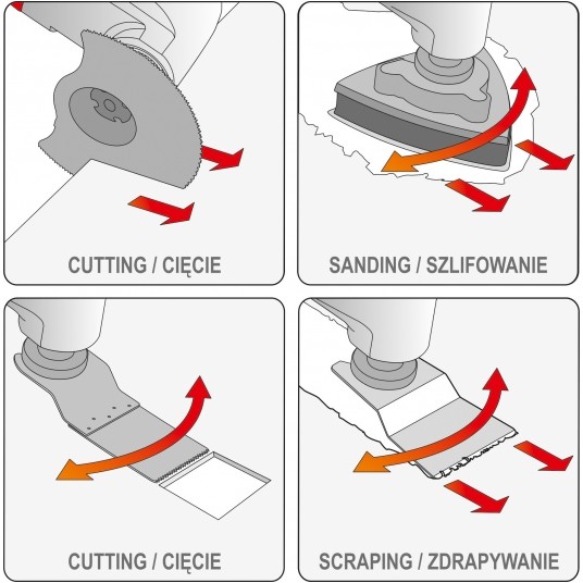 NARZĘDZIE WIELOFUNKCYJNE 18V - BODY -zdjęcie numer 5