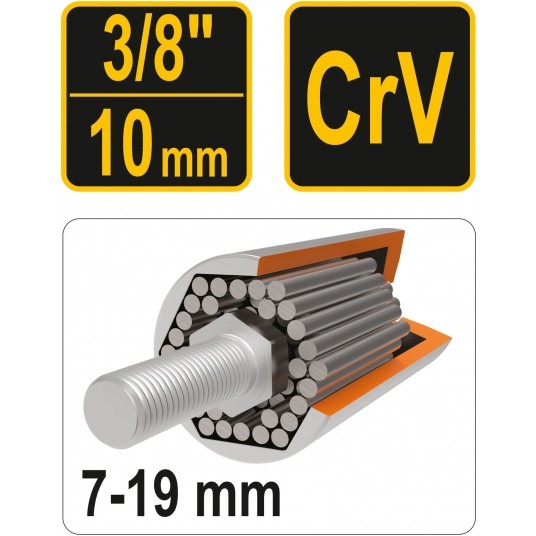 NASADKA UNIWERSALNA 3/8" 7-19mm -zdjęcie numer 7