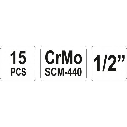 NASADKI UDAR. GŁĘBOKIE 1/2 15SZT 10-32MM -zdjęcie numer 4