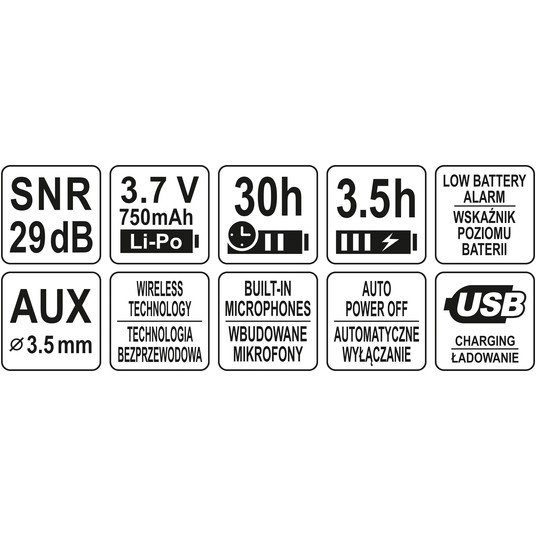 NAUSZNIKI ELEKTR. Z BLUETOOTH -zdjęcie numer 5