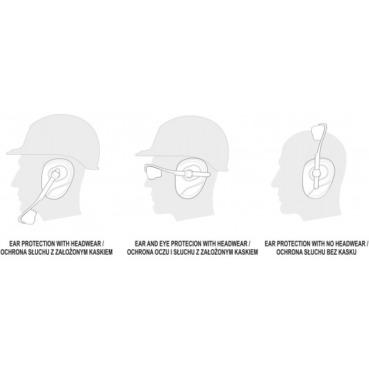 NAUSZNIKI ZINTEGR. Z OKULARAMI BEZBARWNE -zdjęcie numer 6