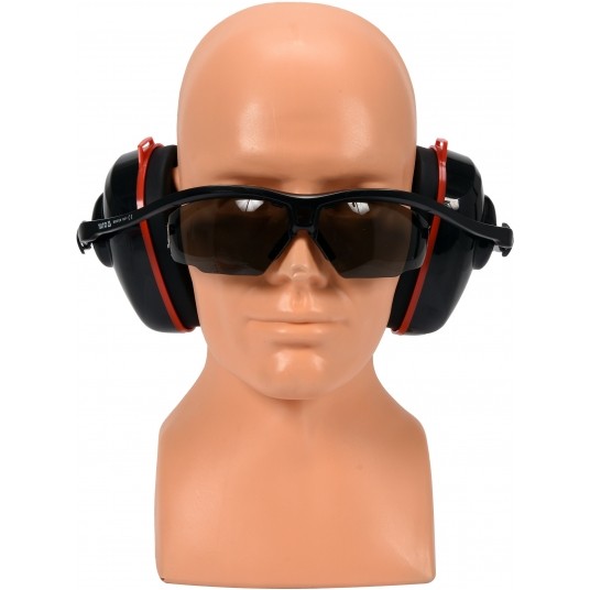 NAUSZNIKI ZINTEGR. Z OKULARAMI SZARE -zdjęcie numer 2