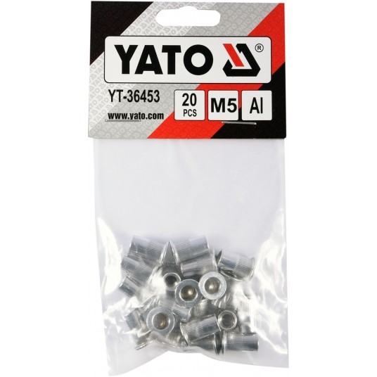 NITONAKRĘTKI ALUMINIOWE M5, 20SZT -zdjęcie numer 1