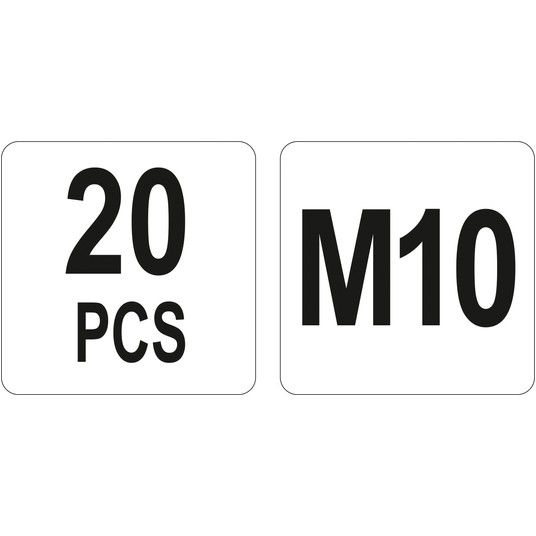 NITONAKRĘTKI STALOWE M10, 20SZT -zdjęcie numer 2