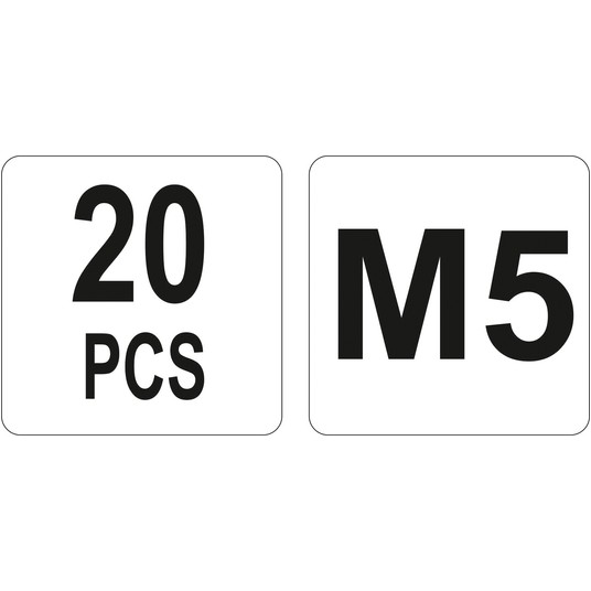 NITONAKRĘTKI STALOWE M5, 20SZT -zdjęcie numer 2