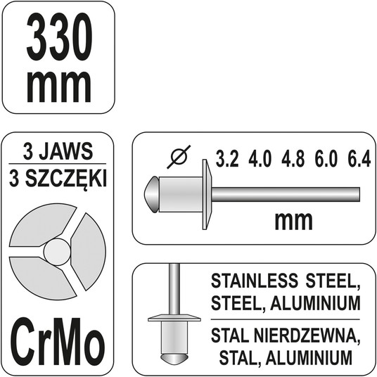 NITOWNICA DŹWIGNIOWA 3,2- 6,4MM -zdjęcie numer 3