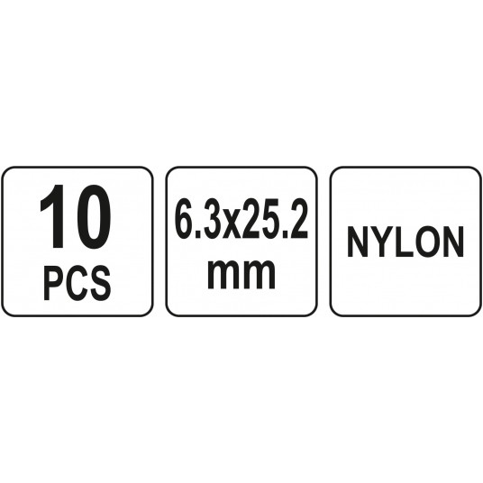 NITY PLASTIKOWE 6.3x25.2MM 10SZT. -zdjęcie numer 4