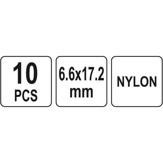 NITY PLASTIKOWE 6.6x17.2MM 10SZT. -zdjęcie numer 3
