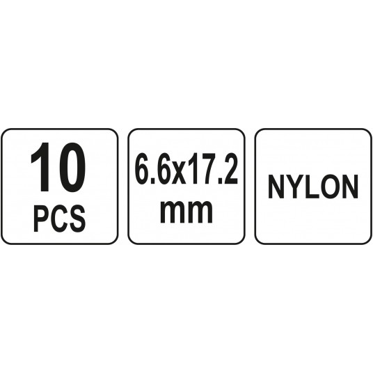 NITY PLASTIKOWE 6.6x17.2MM 10SZT. -zdjęcie numer 3