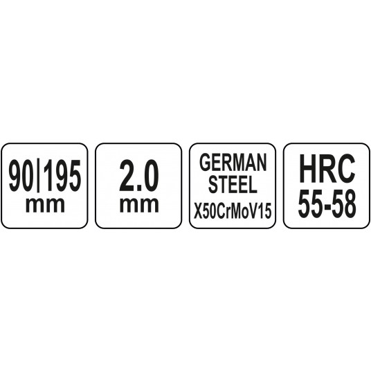 NÓŻ DO OBIERANIA ZAKRZYWIONY 90MM -zdjęcie numer 2