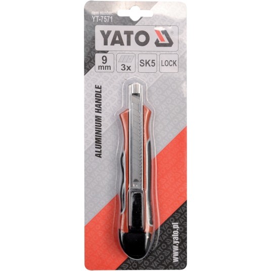 NÓŻ METAL Z OSTRZ.ŁAMANYM 9MM YATO -zdjęcie numer 3