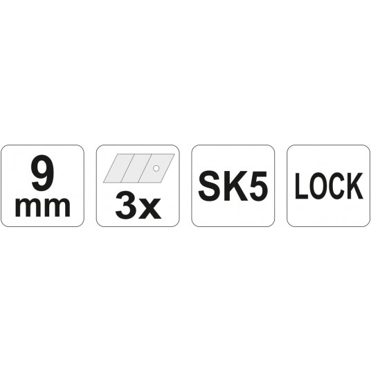 NÓŻ METAL Z OSTRZ.ŁAMANYM 9MM YATO -zdjęcie numer 4