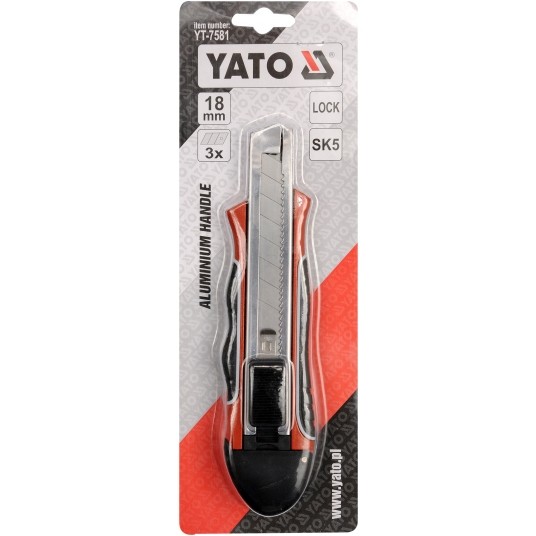 NÓŻ METALOWY Z ŁAMANYM OSTRZEM 18MM -zdjęcie numer 1