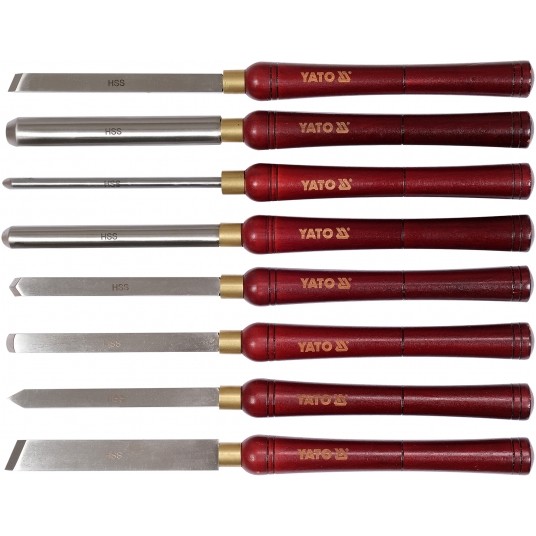 NOŻE DO TOCZENIA DREWNA KPL.8 SZT -zdjęcie numer 1