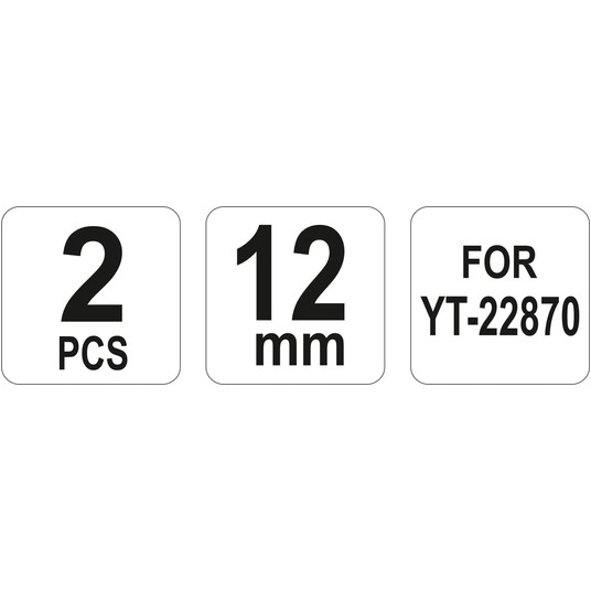 NOŻE WYMIENNE OBCINAKA HYDRAUL. 12MM -zdjęcie numer 1