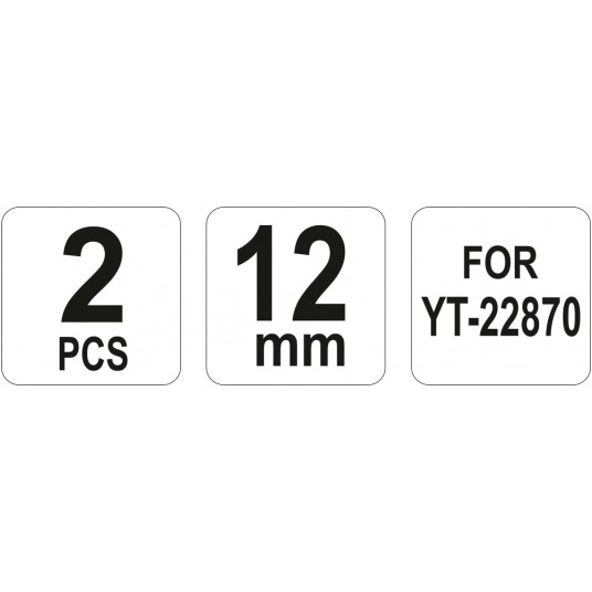 NOŻE WYMIENNE OBCINAKA HYDRAUL. 12MM -zdjęcie numer 1