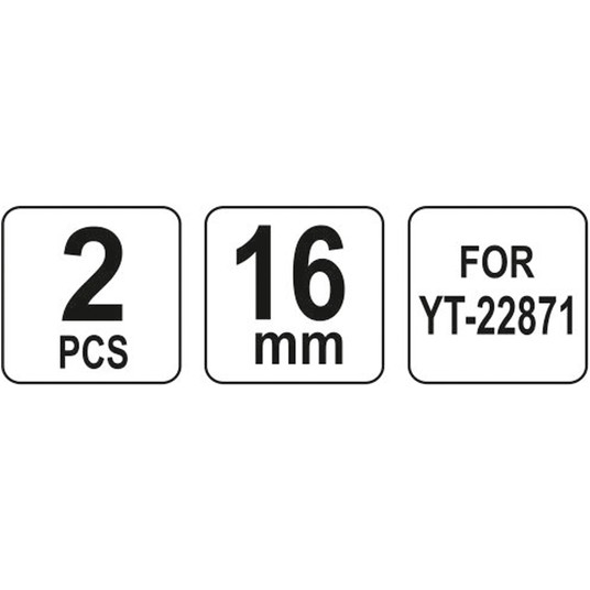 NOŻE WYMIENNE OBCINAKA HYDRAUL. 16MM -zdjęcie numer 1