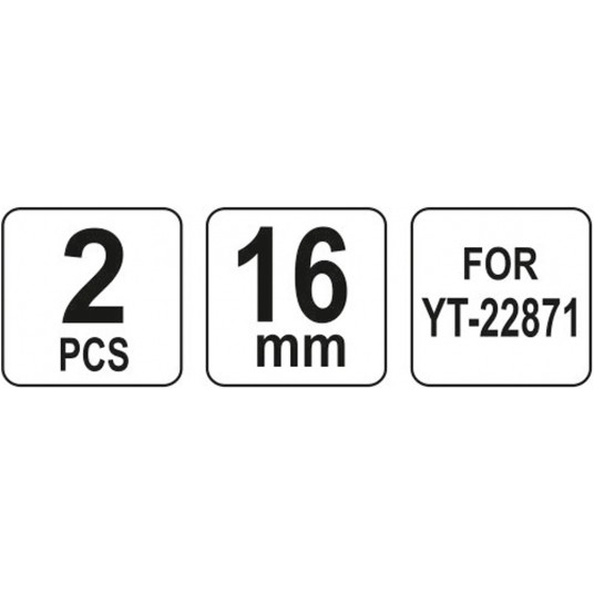 NOŻE WYMIENNE OBCINAKA HYDRAUL. 16MM -zdjęcie numer 1