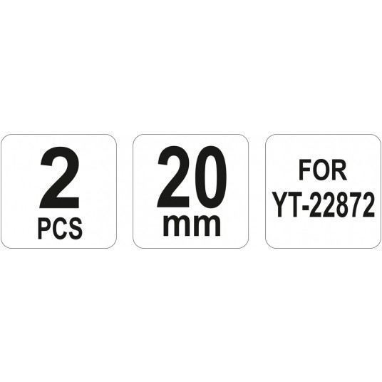 NOŻE WYMIENNE OBCINAKA HYDRAUL. 20MM -zdjęcie numer 3