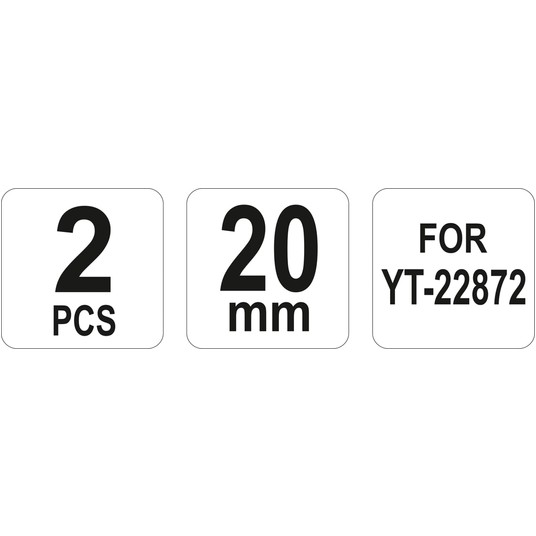 NOŻE WYMIENNE OBCINAKA HYDRAUL. 20MM -zdjęcie numer 3