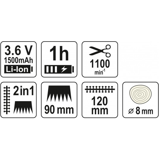 NOŻYCE DO TRAWY I ŻYWOPŁOTU 3,6V -zdjęcie numer 9