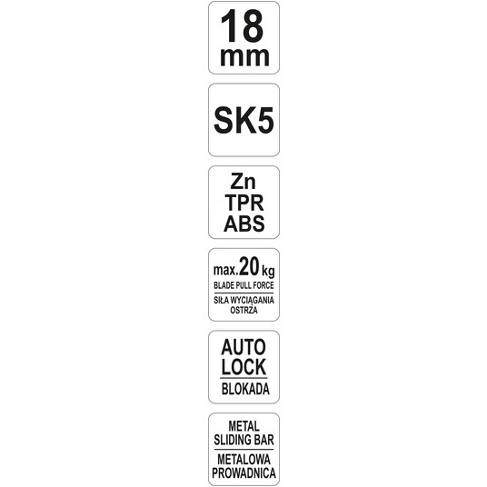 NOŻYK Z OSTRZEM ŁAMANYM 18MM -zdjęcie numer 4