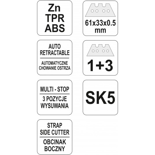 NOŻYK Z WYSUWANYM OSTRZEM TRAPEZOWYM -zdjęcie numer 4