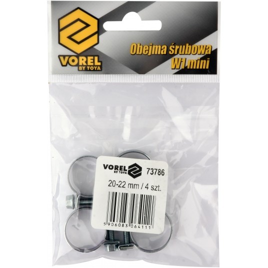 OBEJMA ŚRUBOWA W1 MINI 20-22/9MM 4SZT -zdjęcie numer 2