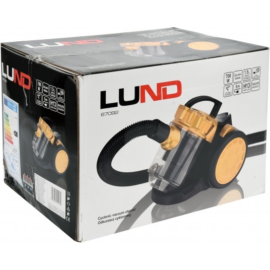 ODKURZACZ CYKL. 700W ZŁOTY 3 SZCZOTKI -zdjęcie numer 8