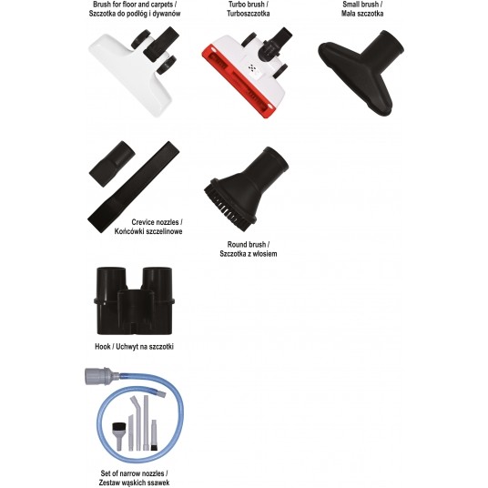 ODKURZACZ PIONOWY 800W 1,5L -zdjęcie numer 15