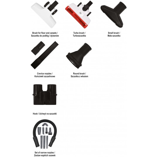 ODKURZACZ PIONOWY 800W 1,5L -zdjęcie numer 12