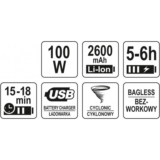 ODKURZACZ SAM. BEZPRZEW.100W PODŁOGOWY -zdjęcie numer 9