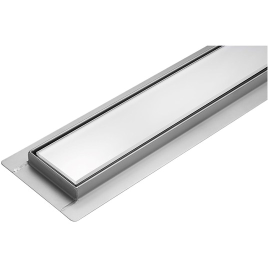 ODPŁYW LINIOWY WHITE GLASS 90 CM WET DRY -zdjęcie numer 7