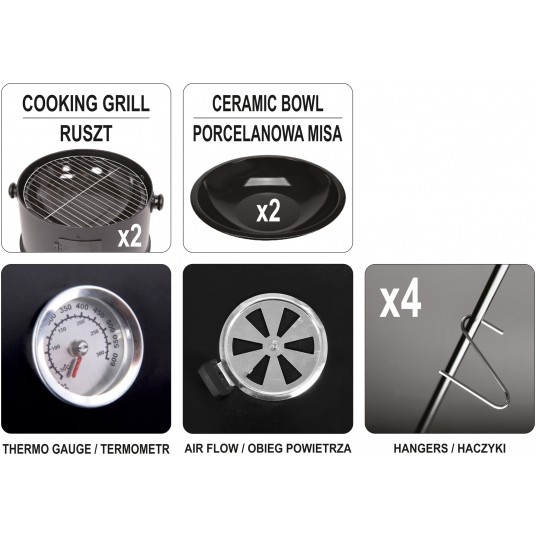 OKRĄGŁA WĘDZARNIA 40CM -zdjęcie numer 14