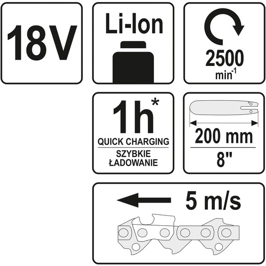 OKRZESYWARKA TELESKOPOWA 18V 8'' - BODY -zdjęcie numer 4
