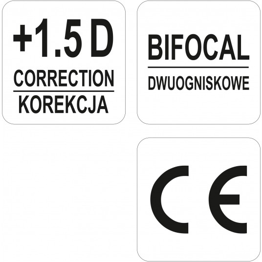 OKULARY OCHRONNE KOREKCYJNE +1,5 -zdjęcie numer 2