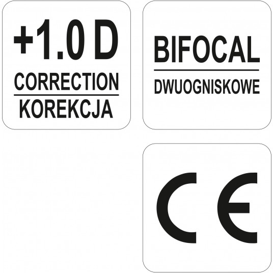 OKULARY OCHRONNE KOREKCYJNE +1 -zdjęcie numer 2