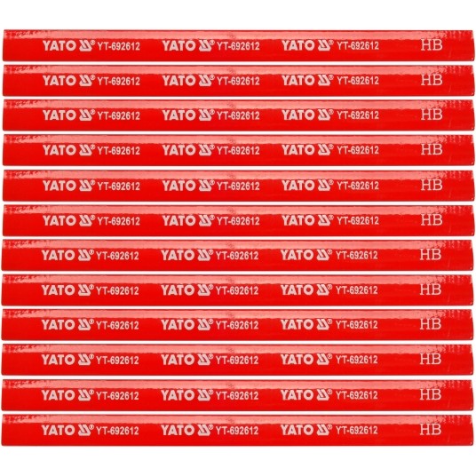 OŁÓWKI STOLARSKIE HB 12SZT -zdjęcie numer 1